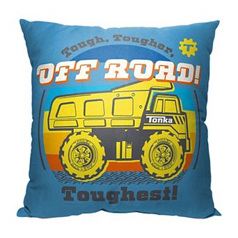 Hasbro Tonka Tough Tougher Toughest Printed Throw Pillow