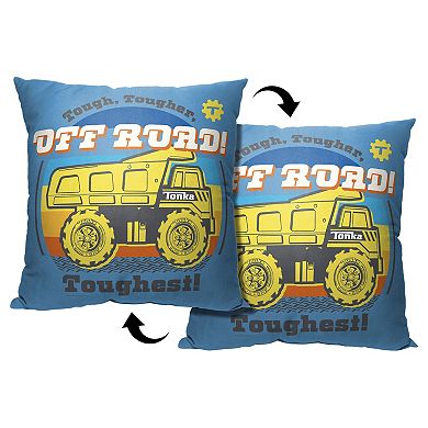 Hasbro Tonka Tough Tougher Toughest Printed Throw Pillow
