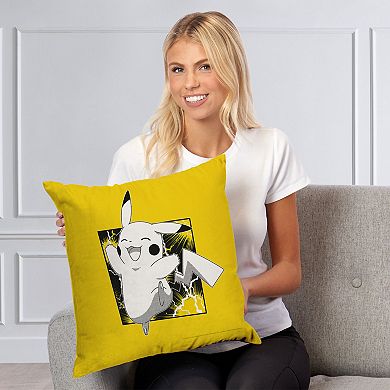 Pokemon Horray Pikachu Printed Throw Pillow