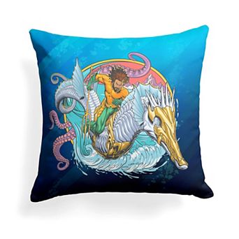 Aquaman 2 Trident Ready Throw Pillow