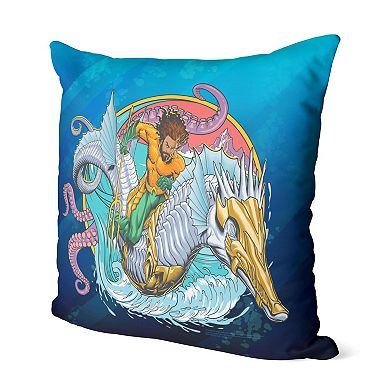 Aquaman 2 Trident Ready Throw Pillow