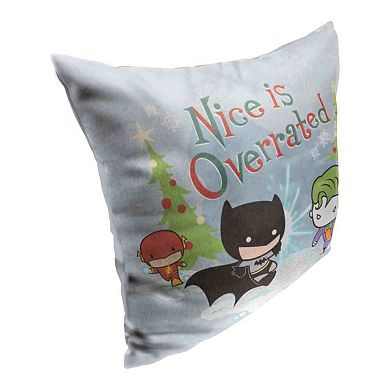 Warner Bros. Dc Justice League Nice Is Overrated Pillow