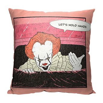 Warner Bros. Horror It Lets Hold Hands Printed Throw Pillow