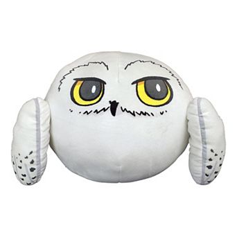Warner Bros Harry Potter Hedwig Round Travel Cloud Pillow, 11"