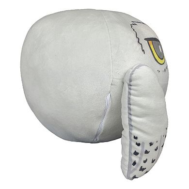 Warner Bros Harry Potter Hedwig Round Travel Cloud Pillow, 11"