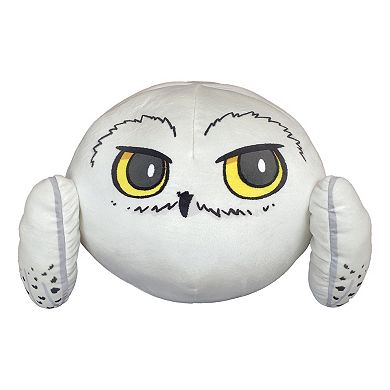 Warner Bros Harry Potter Hedwig Round Travel Cloud Pillow, 11"