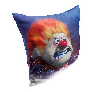 Warner Bros. Year Without A Santa Claus Flaming Hot Head Printed Throw Pillow