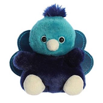 Aurora Mini Blue Palm Pals 5" Elton Peacock Adorable Stuffed Animal