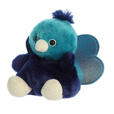 Aurora Mini Blue Palm Pals 5" Elton Peacock Adorable Stuffed Animal