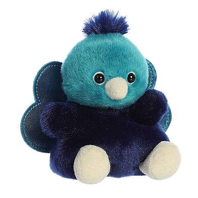 Aurora Mini Blue Palm Pals 5" Elton Peacock Adorable Stuffed Animal