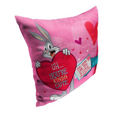 Warner Bros. Looney Tunes Looney Love Letter Printed Throw Pillow