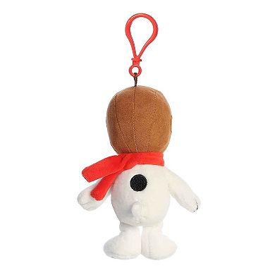 Aurora Mini White Peanuts 5" Flying Ace Clip-On Adorable Stuffed Animal