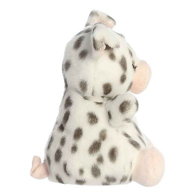 Aurora Small Gray Palm Pals Party Sized 8" Piggles Spotted Piglet Adorable Stuffed Animal