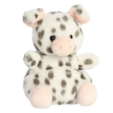 Aurora Small Gray Palm Pals Party Sized 8" Piggles Spotted Piglet Adorable Stuffed Animal
