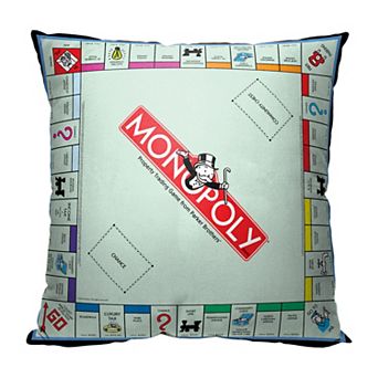 Hasbro Monopoly Board Printed Throw Pillow