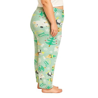 Juniors' Plus Size Buddy The Elf Characters Lux Plush Fleece Pajama Pants