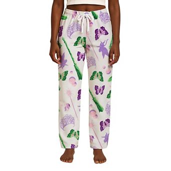 Juniors' Wicked Icons Suede Fleece Pajama Pants