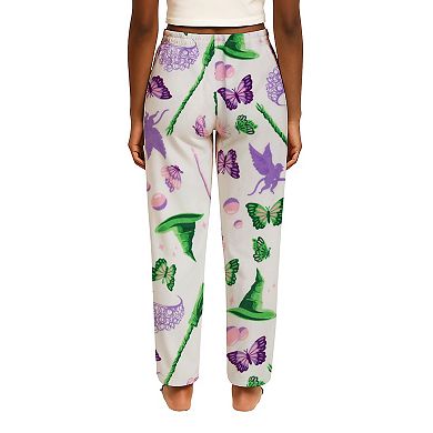 Juniors' Wicked Icons Suede Fleece Pajama Pants