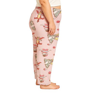Juniors' Plus Size Disney's Winnie The Pooh Winter Garments Lux Plush Fleece Pajama Pants