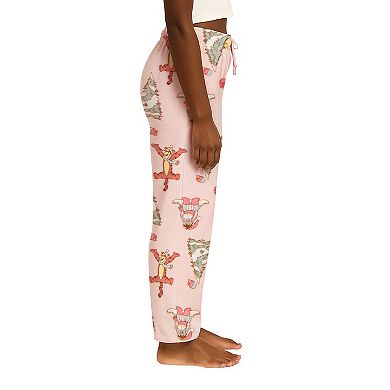 Juniors' Disney's Winnie The Pooh Winter Garments Lux Plush Fleece Pajama Pants