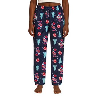 Juniors' Disney's Minnie Mouse Winter Icons Lux Plush Fleece Pajama Pants