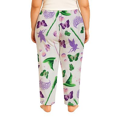 Juniors' Plus Size Wicked Icons Lux Plush Fleece Pajama Pants