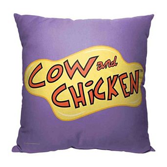Cartoon Network Cow And Chicken Logo Pillow