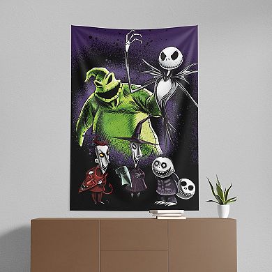 Disney The Nightmare Before Christmas Make You Scream Wall Hanging Tapestry 40X57 inches
