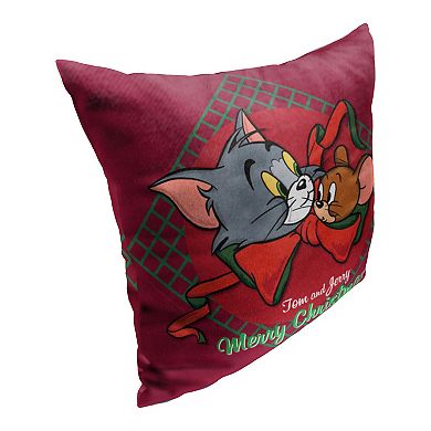 Warner Bros. Tom And Jerry Merry Tom And Jerry Printed Throw Pillow