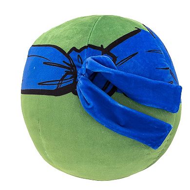 Nickelodeon Teenage Mutant Ninja Turtles Leo Round Travel Cloud Pillow, 11"