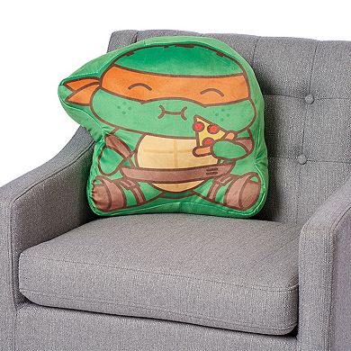Nickelodeon Teenage Mutant Ninja Turtles Leo Round Travel Cloud Pillow, 11"