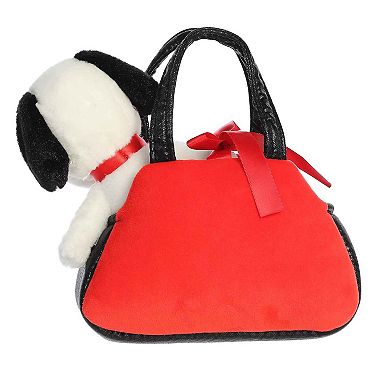 Aurora Small Red Peanuts Fancy Pals 7" Peek-A-Boo Snoopy Adorable Stuffed Animal