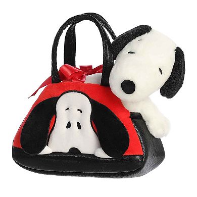 Aurora Small Red Peanuts Fancy Pals 7" Peek-A-Boo Snoopy Adorable Stuffed Animal