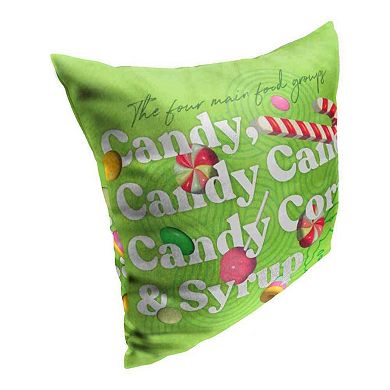 Warner Bros. Elf The Four Food Groups Pillow