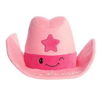 Aurora Medium Pink JUST SAYIN' 11" Let's Go Girls Cowgirl Hat Witty Stuffed Animal