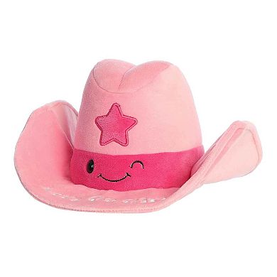Aurora Medium Pink JUST SAYIN' 11" Let's Go Girls Cowgirl Hat Witty Stuffed Animal
