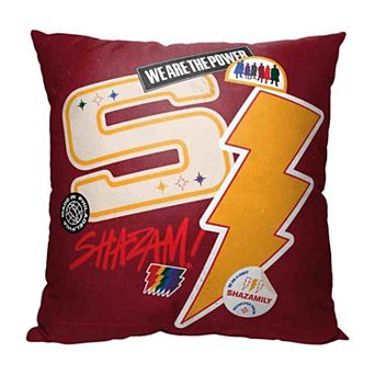 Dc Shazam Shazam Stickers Printed Throw Pillow