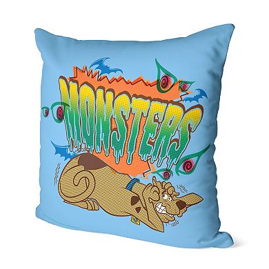 Scooby Doo Monsters Printed Throw Pillow