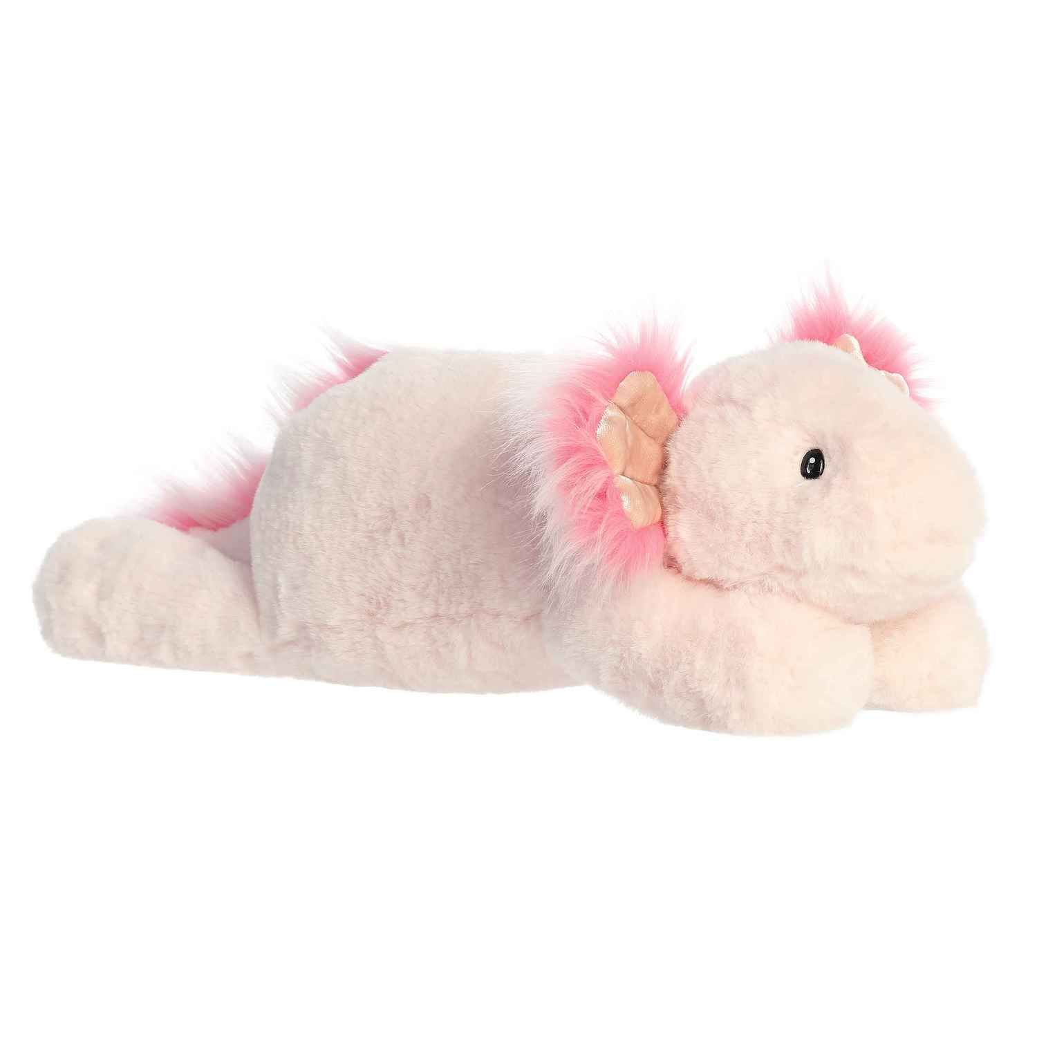 Детская мягкая игрушка Aurora Large Pink Snoozles 18" Ace Axolotl Laid-back Stuffed Animal — фото 1