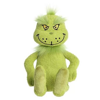 Aurora Large Green Dr. Seuss 13" Vintage Grinch Whimsical Stuffed Animal