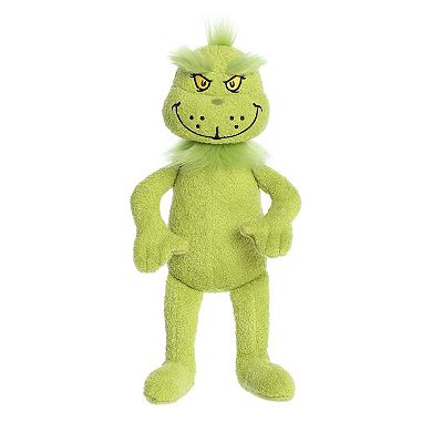 Aurora Large Green Dr. Seuss 13" Vintage Grinch Whimsical Stuffed Animal