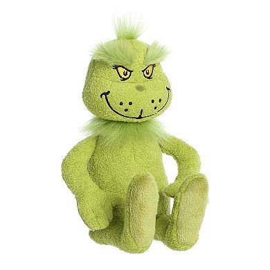Aurora Large Green Dr. Seuss 13" Vintage Grinch Whimsical Stuffed Animal
