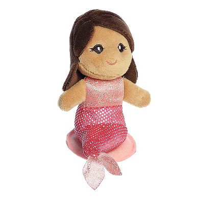 Aurora Mini Shoulderkins 5" Pink Coral Mermaid Adorable Stuffed Animal