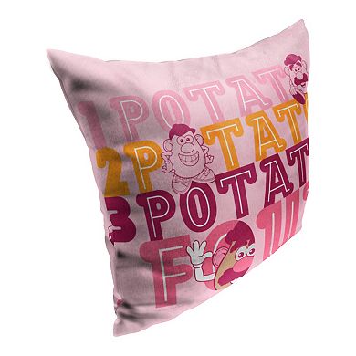 Hasbro Mr. Potato Head 4 Potato Printed Throw Pillow