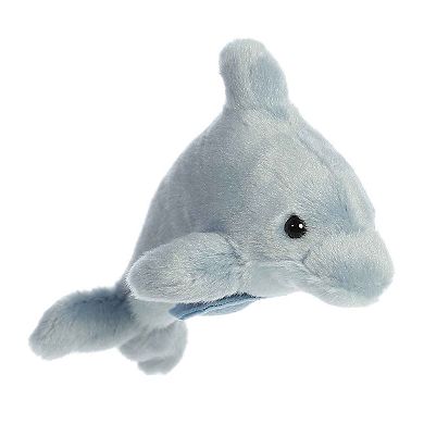 Aurora Small Gray Shoulderkins 6" Dancing Dolphin Adorable Stuffed Animal