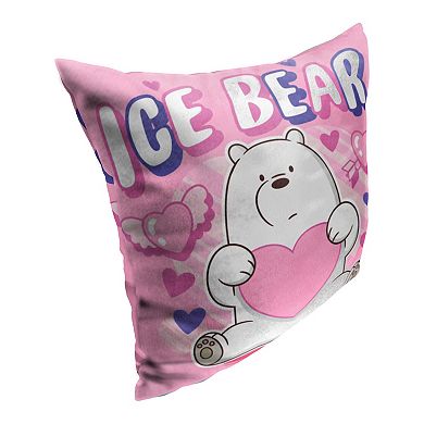 Cartoon Network We Bare Bears Ice Bear Printed Throw Pillow
