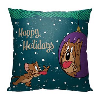 Warner Bros. Tom And Jerry Making Faces Printed Throw Pillow