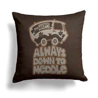 Scooby Doo Down To Meddle Printed Throw Pillow