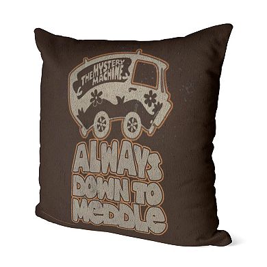 Scooby Doo Down To Meddle Printed Throw Pillow