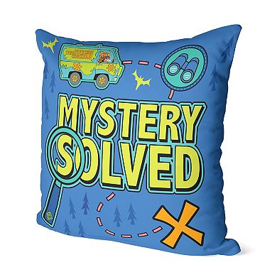 Scooby Doo Mystery Solved Map Printed Throw Pillow